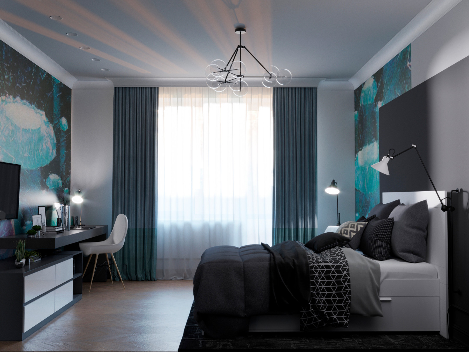 Дизайн-проект трехкомнатной квартиры в ЖК "Платинум"