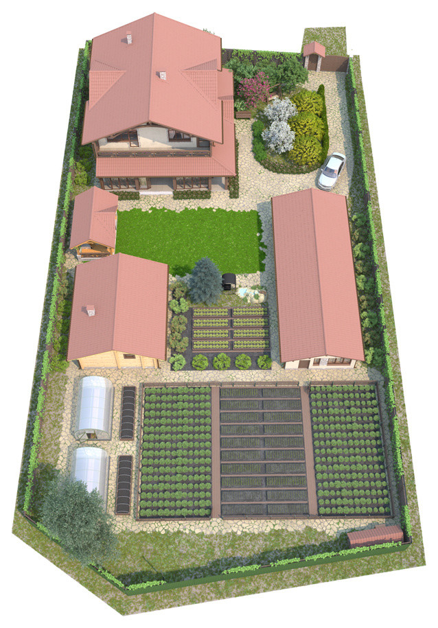 Индивидуальный загородный дом с участком