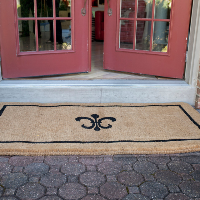 Entryways Extra Thick Fleur Dy Lys Hand Woven Coir Doormat 36 X