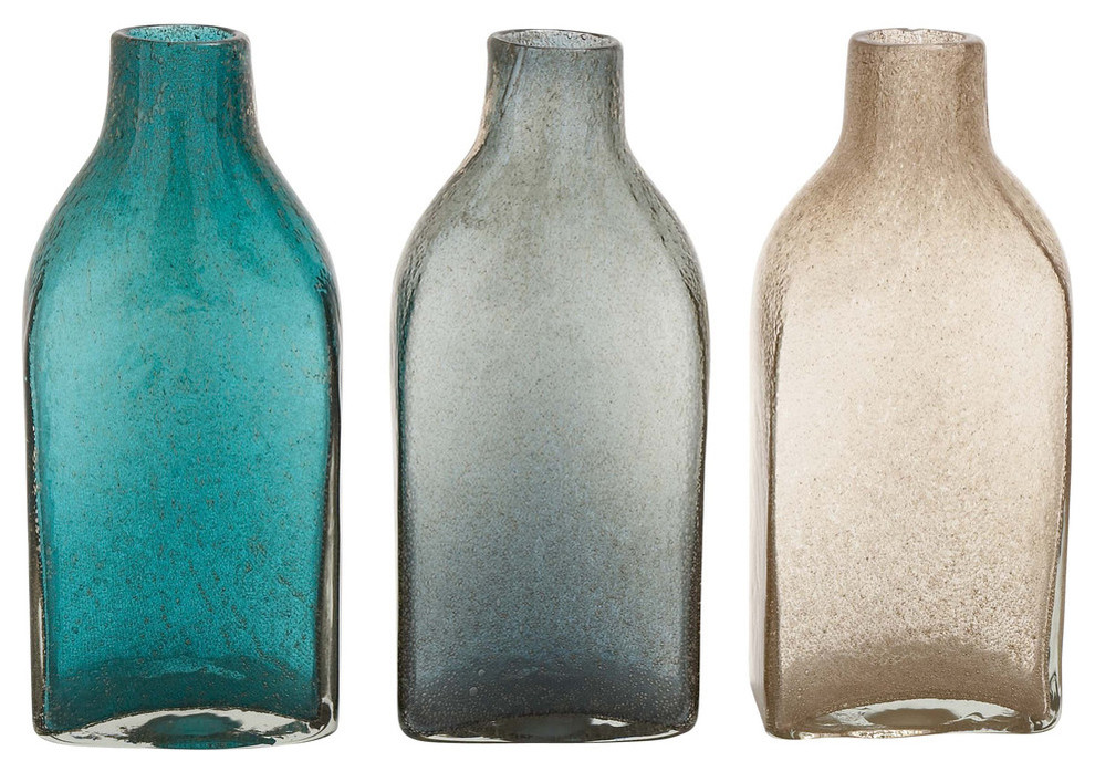 The Lovely Glass Bottle Vase 3 Assorted