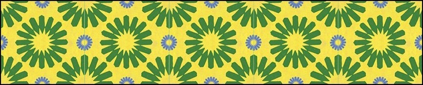 Spinwheel, Green/Yellow/Blue Wallcoverings, Green/Yellow/Blue, Backsplash (15 Sq
