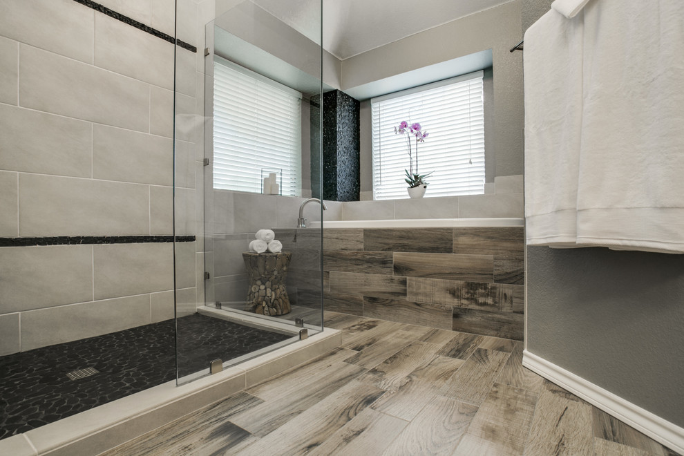 Spa Master Bath Modern Bathroom Dallas by SWANSON RENOVATIONS LLC