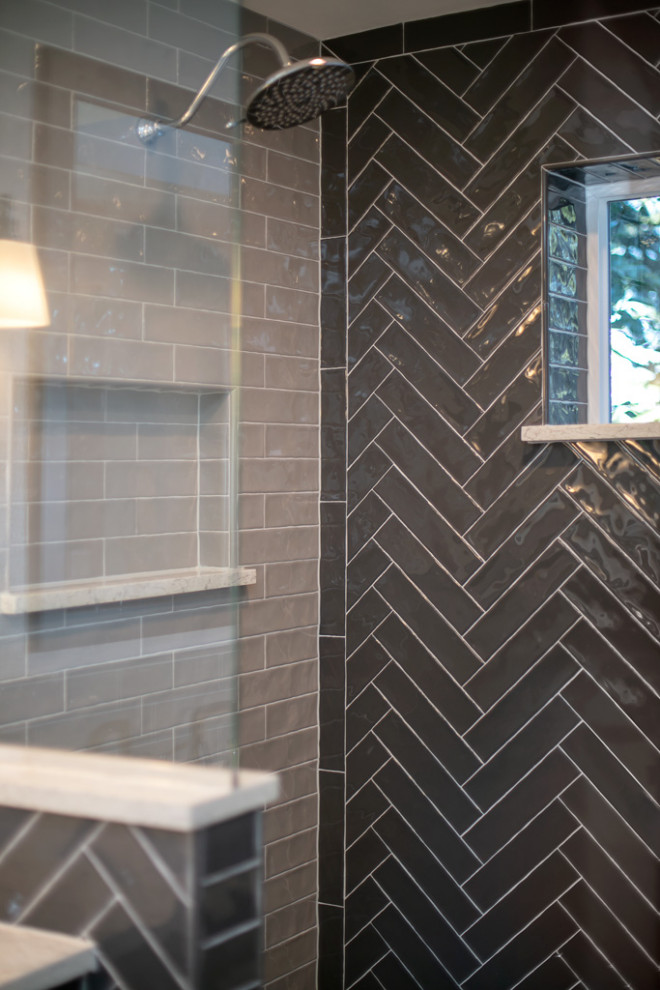 Inspiration for a transitional home design remodel in Seattle