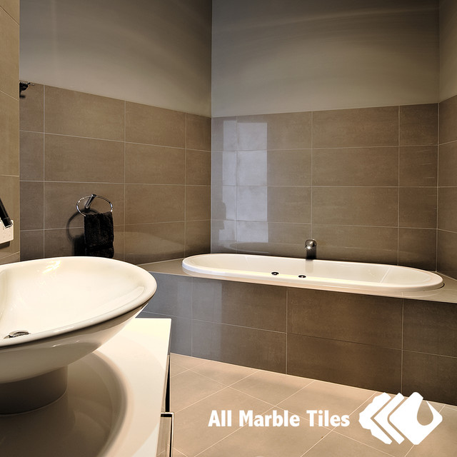 bathroom design ideas with porcelain tiles - contemporary - bathroom