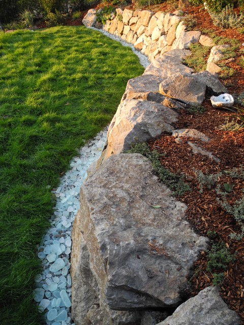 Stonework moderno-jardin