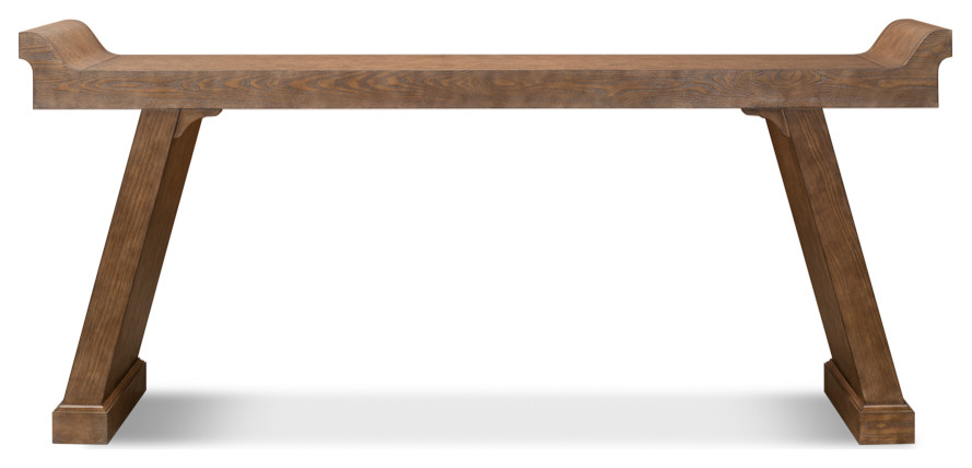 Suspension Console Table Extra Long Mink Brown