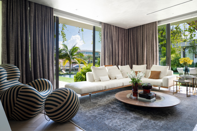 Fort Lauderdale Residence modern-wohnbereich