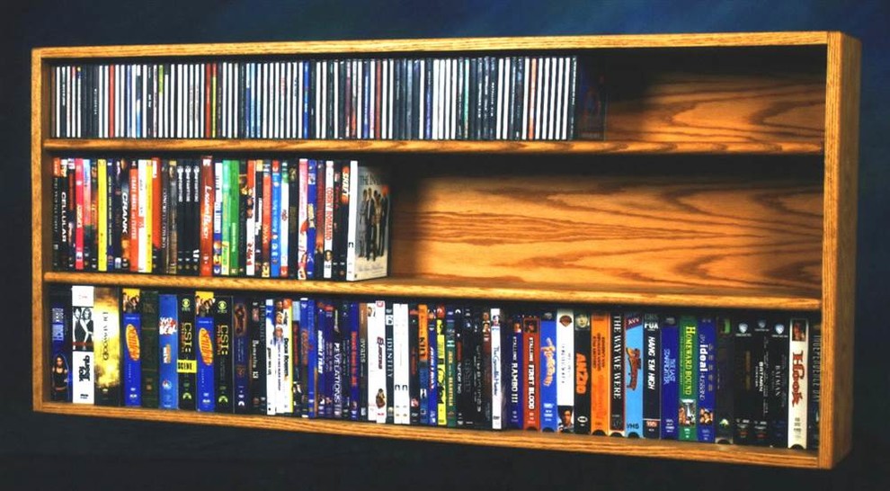 52 in. Wall Mount DVD Shelves (Dark)