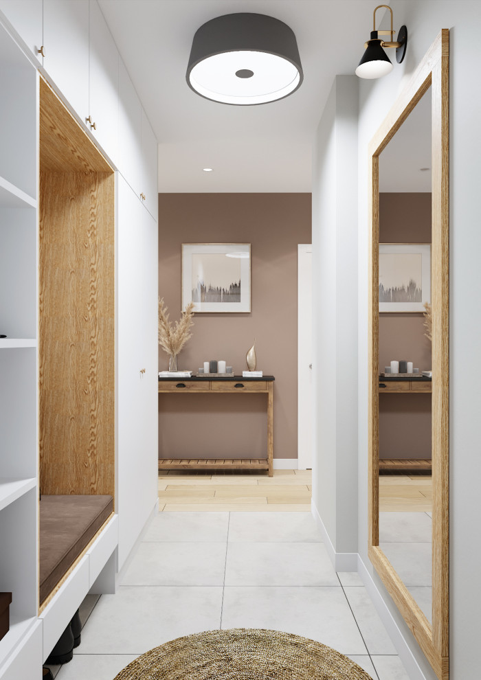 Проект квартиры "Пудра и шоколад"