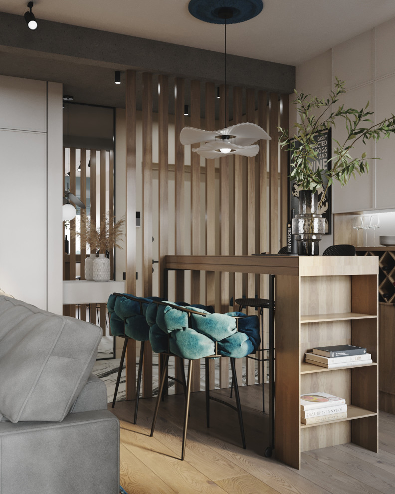 Квартира в ЖК Резиденции Архитекторов для молодой пары с двумя котами, 63 кв.м.