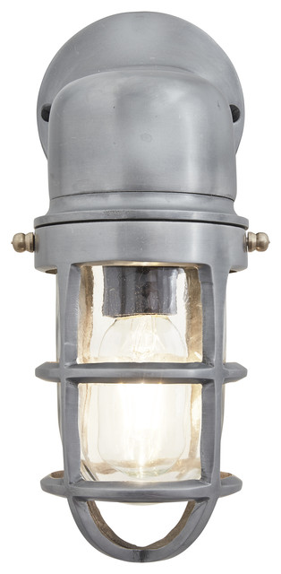 Bulkhead Outdoor & Bathroom Sconce Wall Light - 12 Inch, Gunmetal