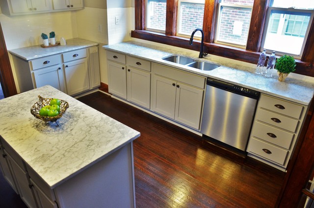 Early 1900's Craftsman Kitchen Remodel with Gray Cabinets ...