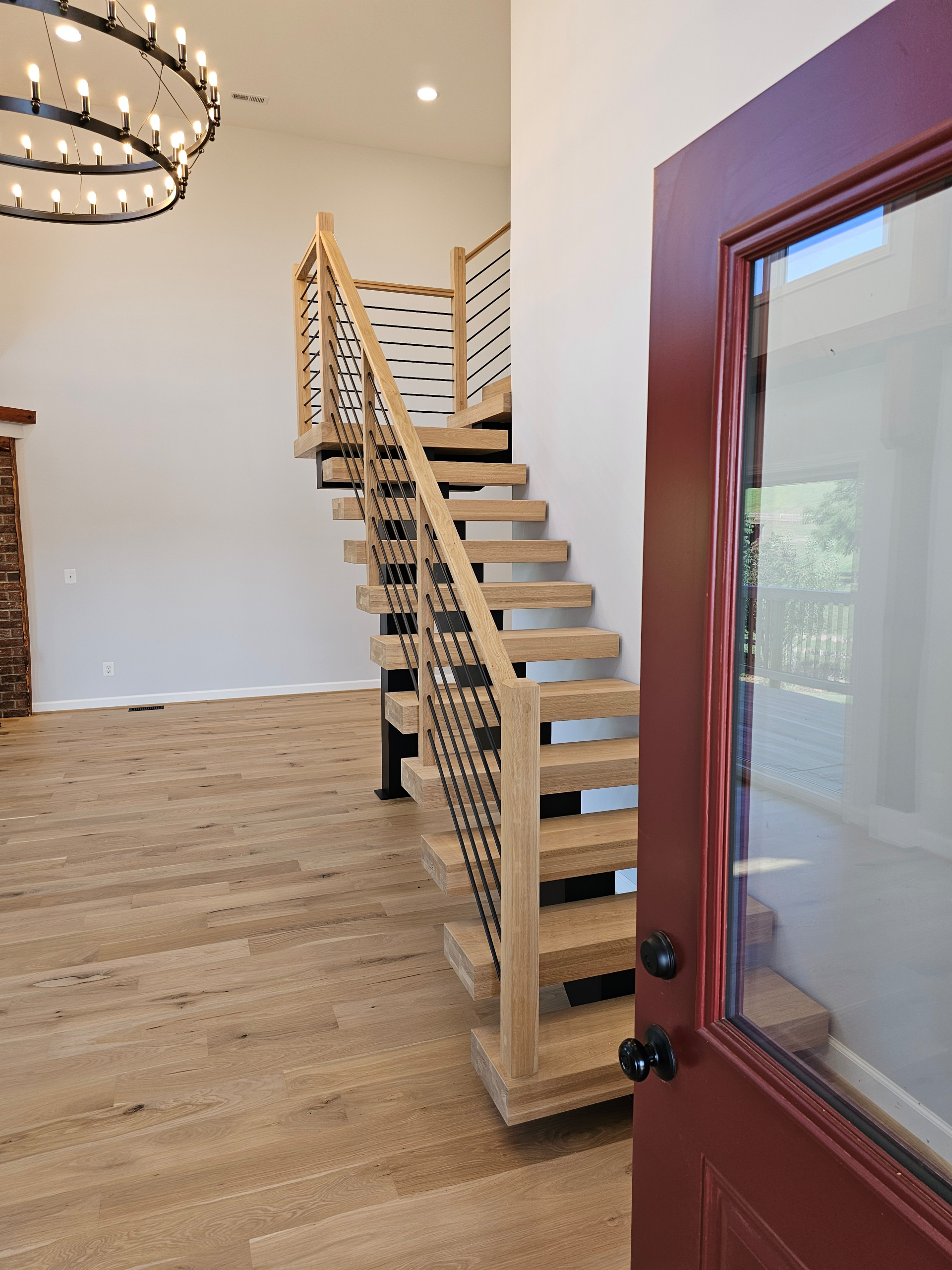 123_Modern Meets Rustic Farmhouse Staircase, Leesburg, VA 20175
