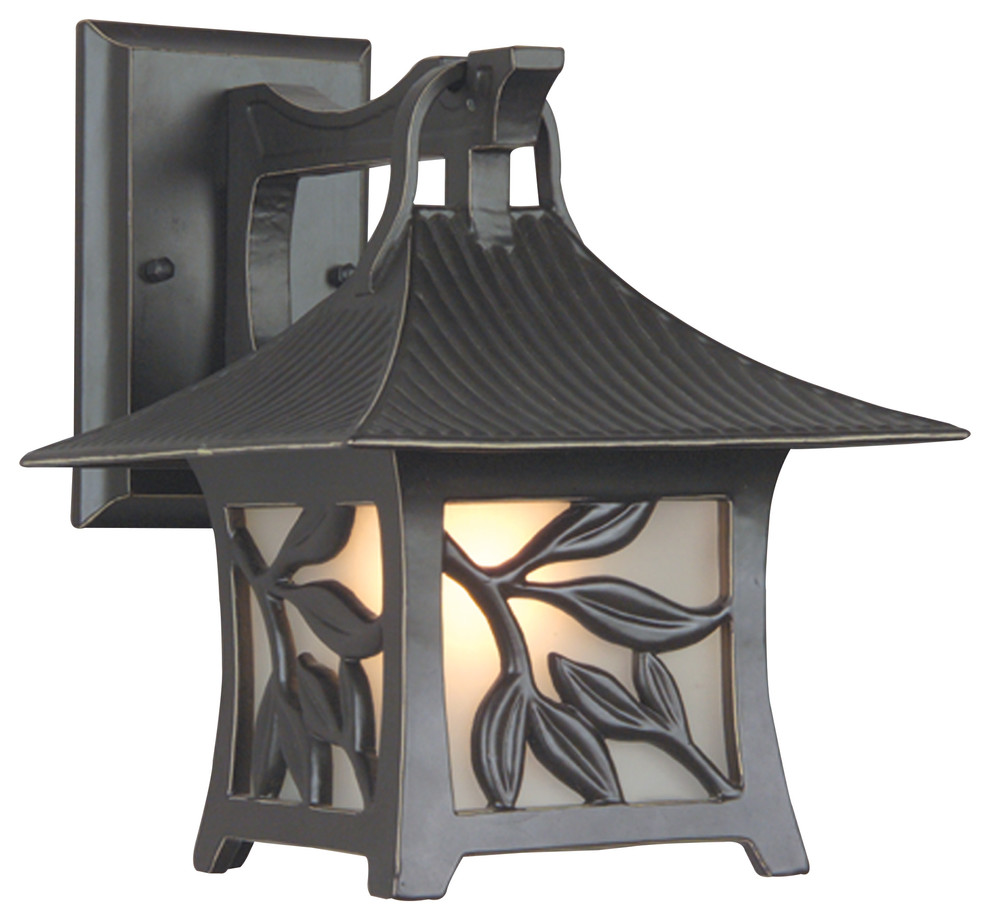 Exteriors by Craftmade Outdoor Mandalay Small Wall Mount, Antique Bronze