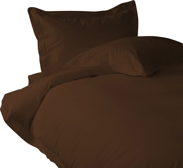400 TC Sheet Set 26" Deep Pocket with 4 Pillowcases, Chocolate, Queen