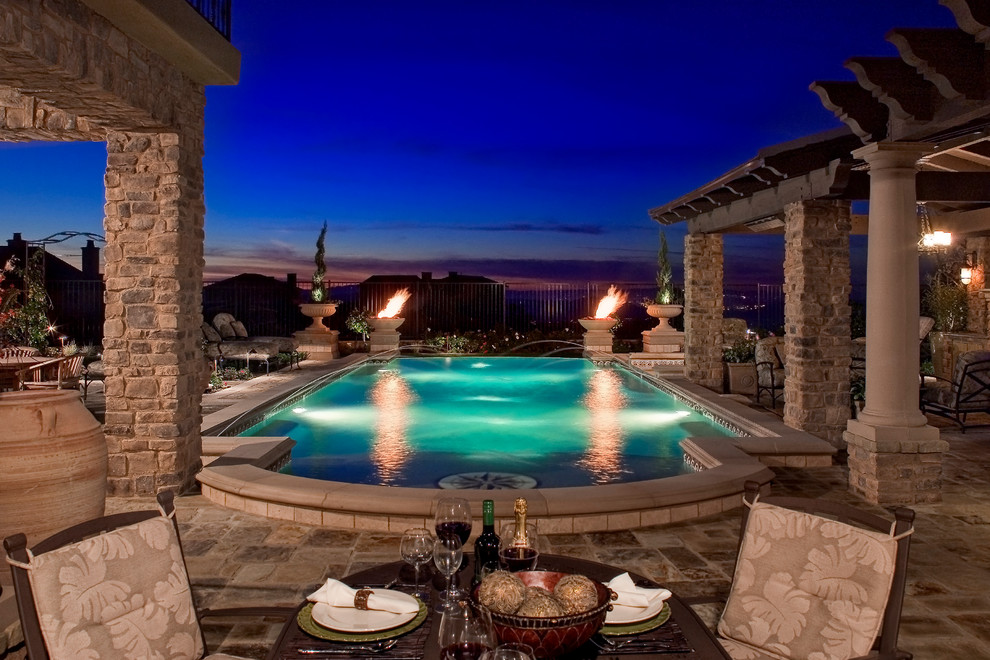 Example of a tuscan pool design in Orange County