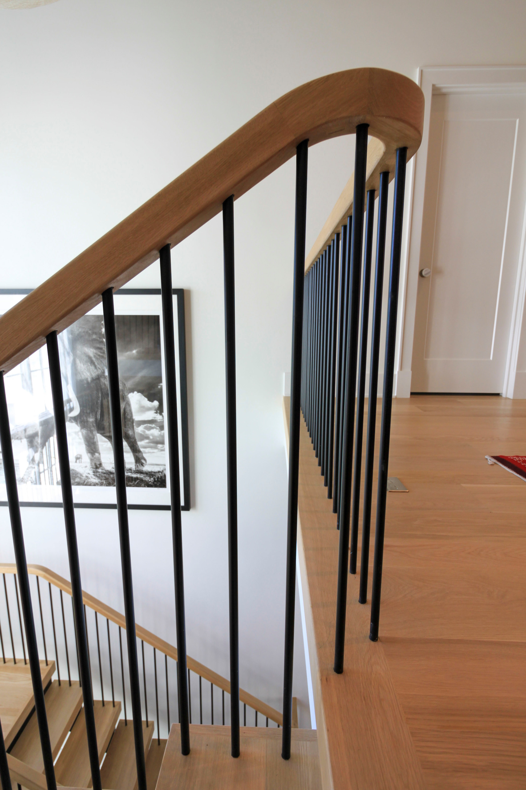 96_Dramatic cantilevered no-riser staircase, Bethesda, MD 20814