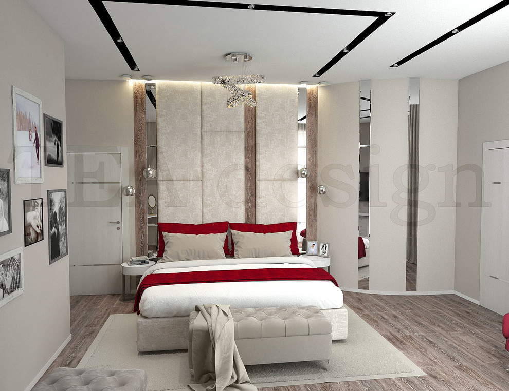 Минимализм хозяйской спальни