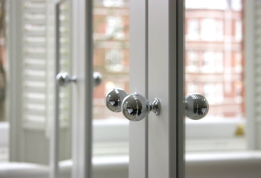 White Lacquered mirror wardrobes