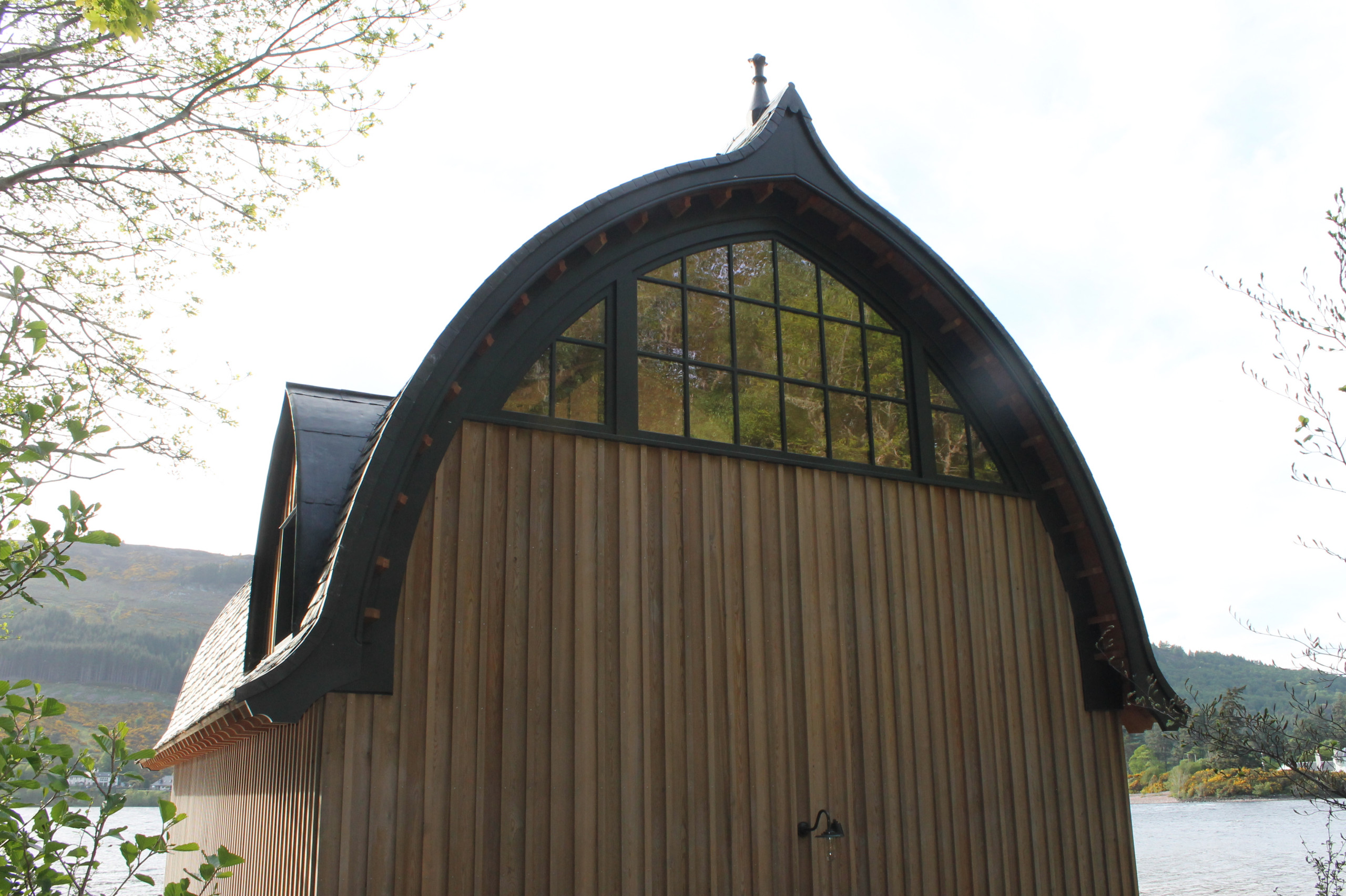 The barge boards fitted