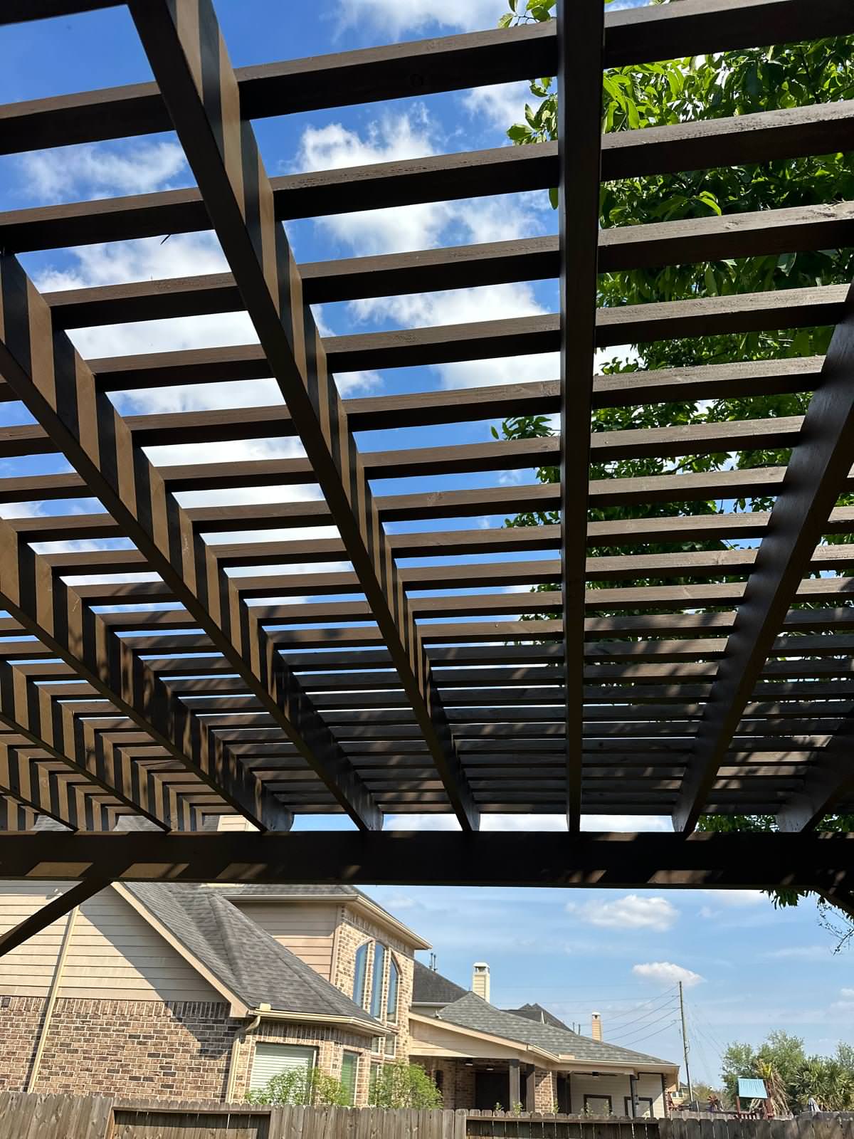 Pergola and patio extension in Firethorne