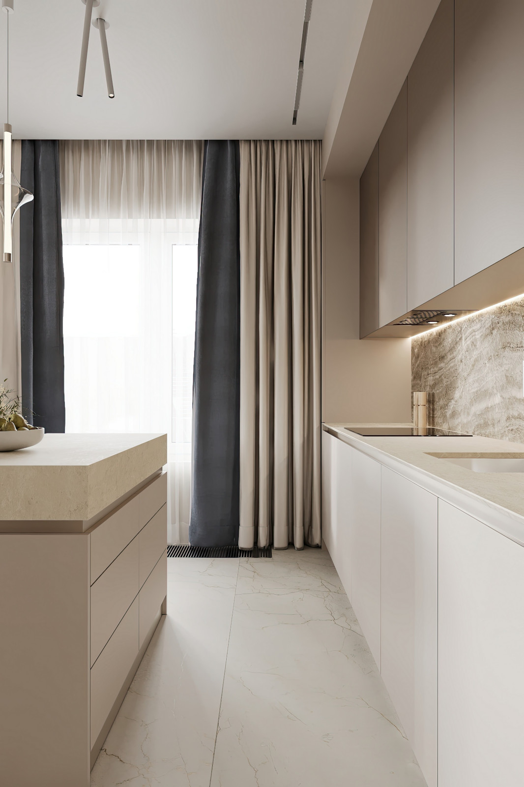 Дизайн и ремонт квартиры в ЖК Большая семерка - Сочный синий