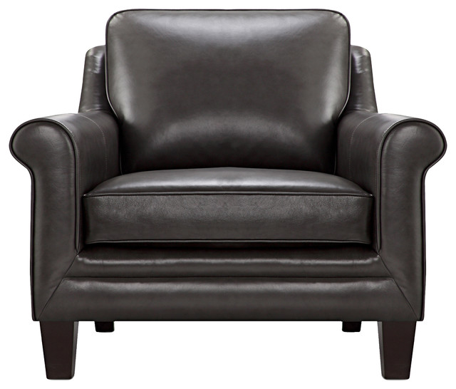 Clifton Top Grain Italian Leather Club Chair Transitional Clifton Top Grain Italian Leather Club Chair