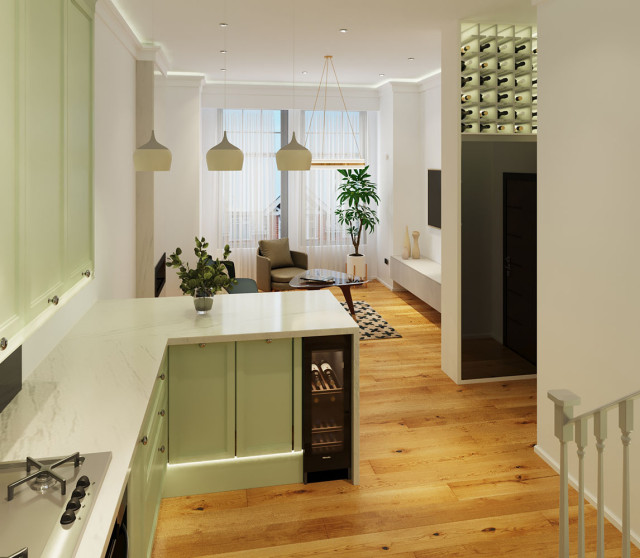 Blakesley Avenue contemporary-living-room
