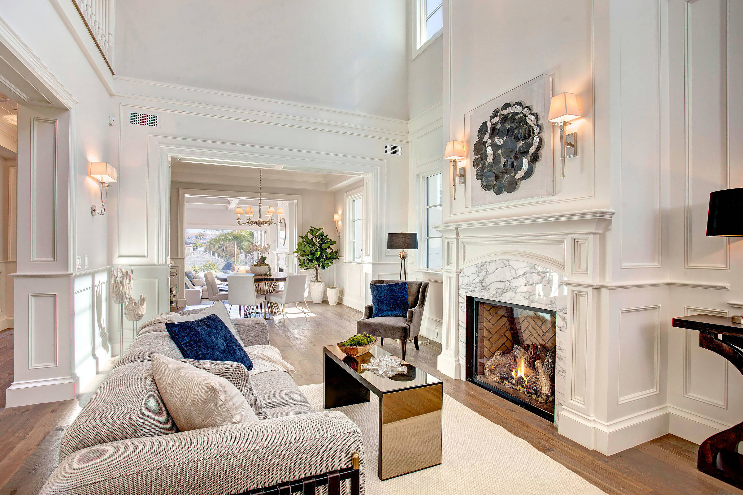 Living Room - Meticulously Detailed Cape Cod Home in Manhattan Beach, CA