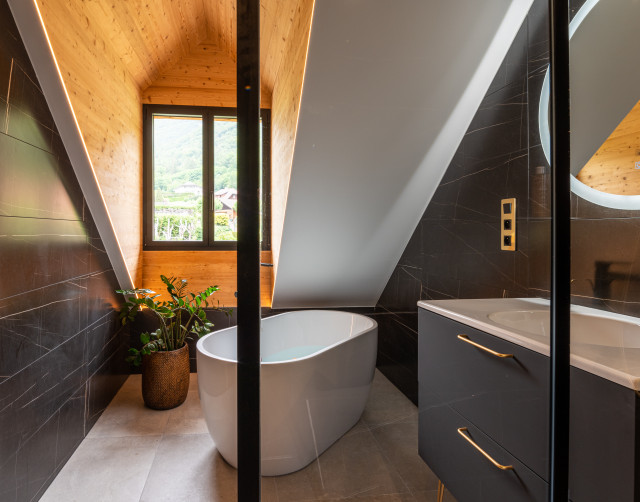 Les villas du bourg skandinavisch-badezimmer