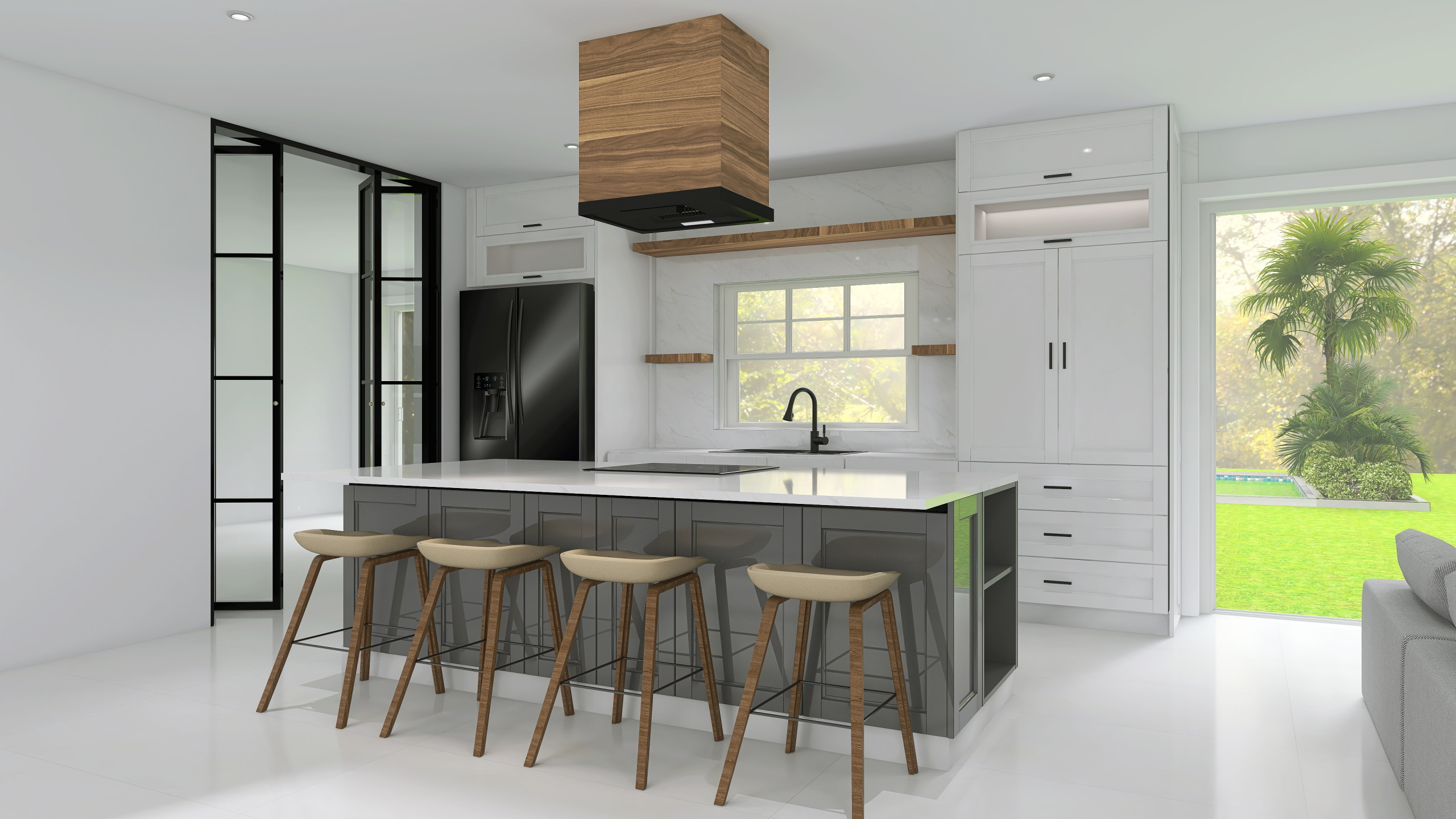 Kitchen for low ceilings 8'