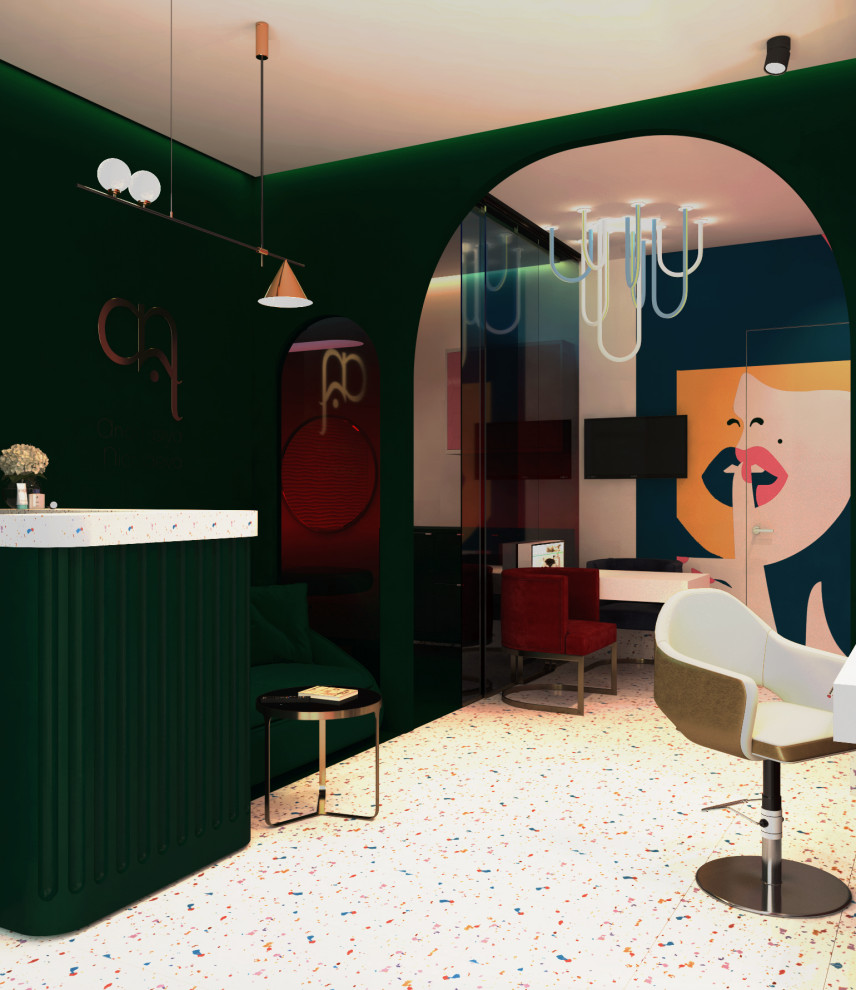 Дизайн интерьера салона перманентного макияжа в центре СПБ