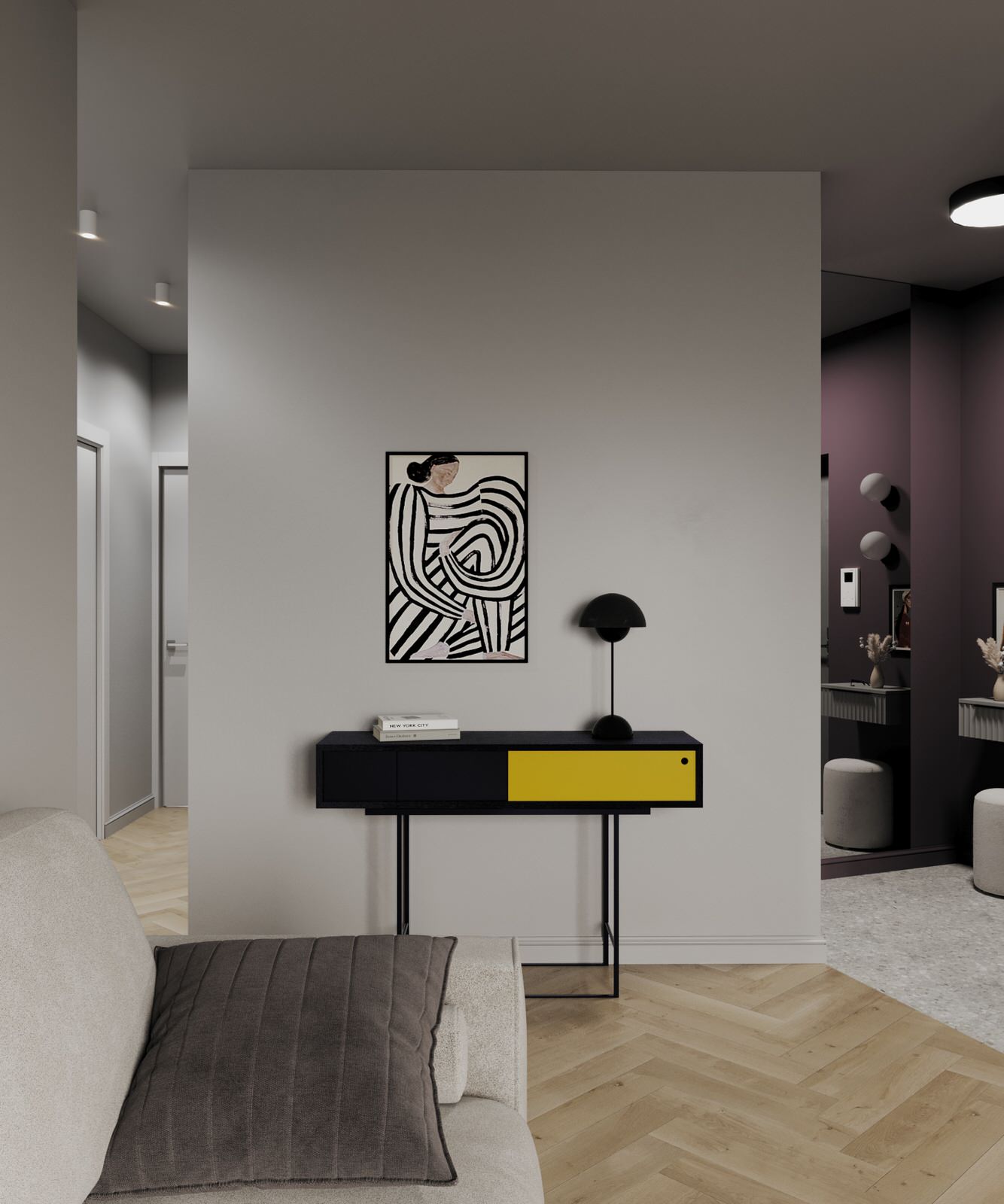 Уютный цветной интерьер