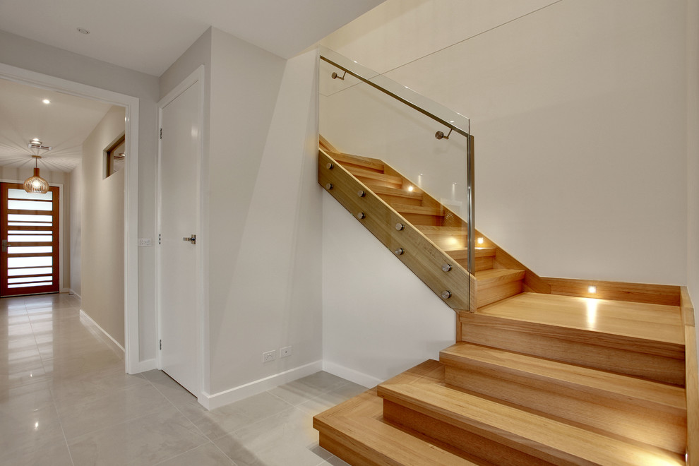 Inspiration for a contemporary staircase in Melbourne.