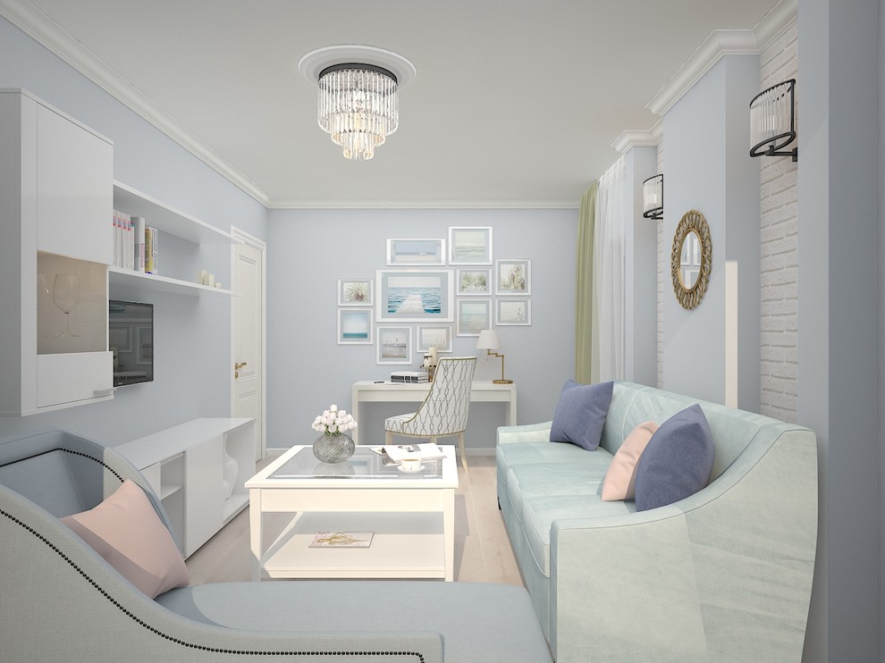 Гостиная 2х комнатной квартиры Краснодар, ул.Промышленная