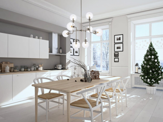Elegant Lighting LD7039D36 Hanson 8 Light 36"W Abstract - Midcentury ...