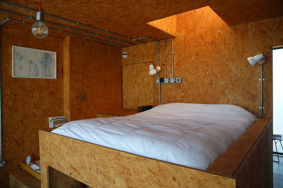Immagine di una piccola camera da letto