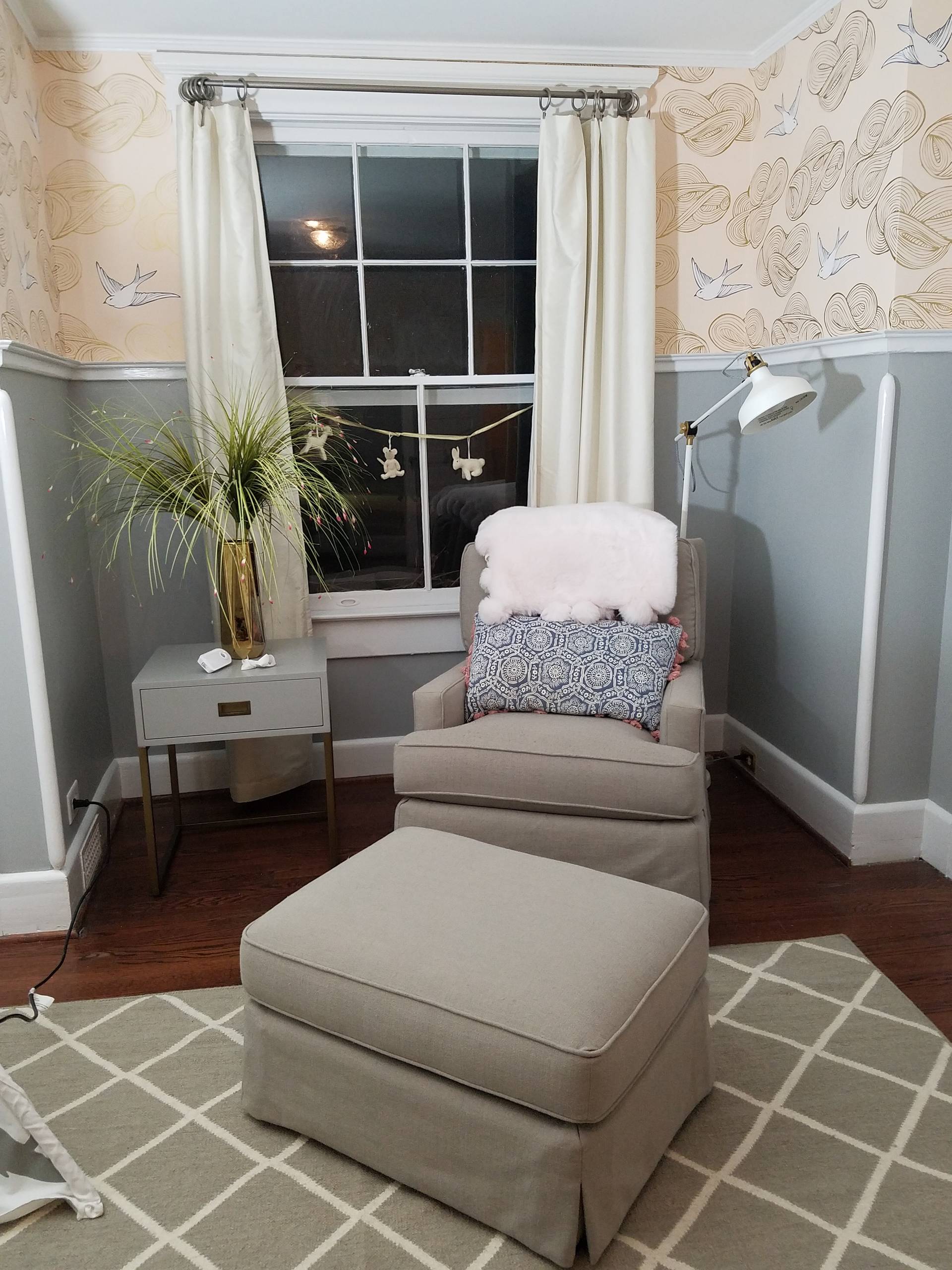 Wallpaper Install:A Nursery Takes Flight