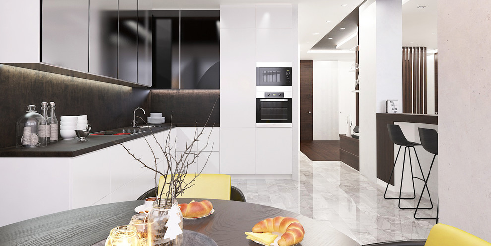 Кухня-Столовая в проекте ЖК "ДОМИНИОН"