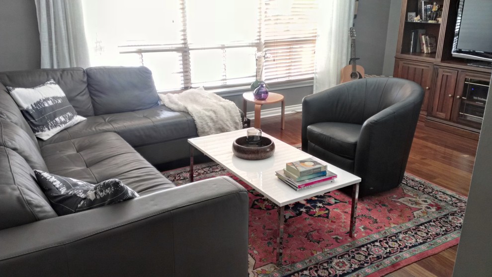 Mixing oriental and contemporary rugs