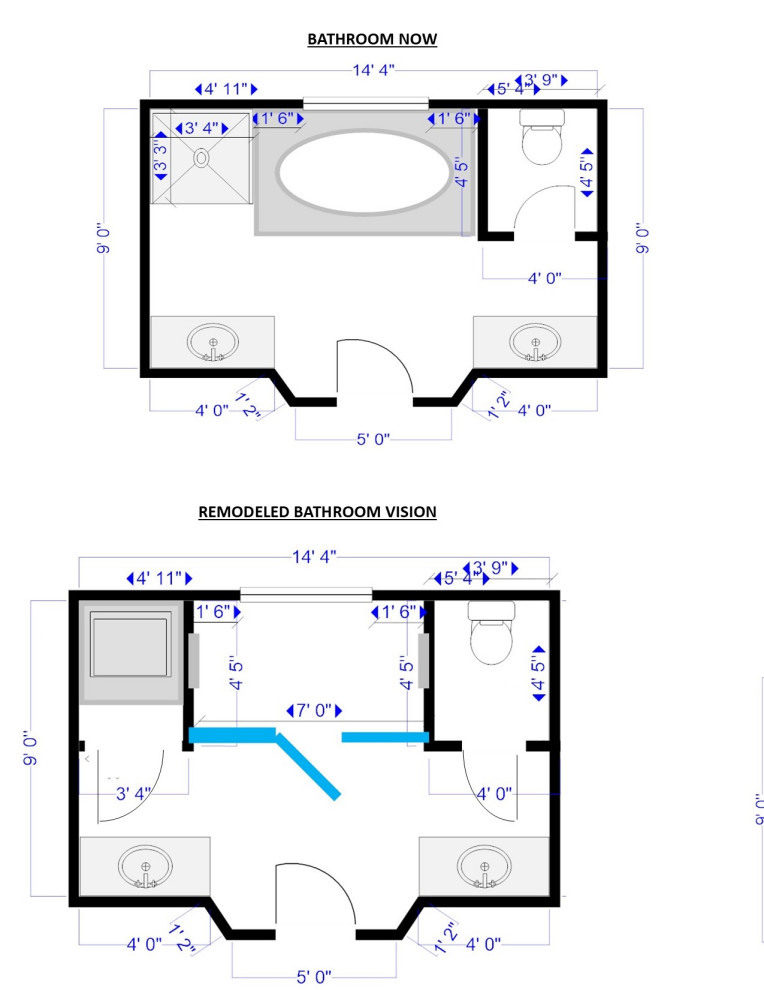 Input on master bathroom remodel (adding washer/dryer)