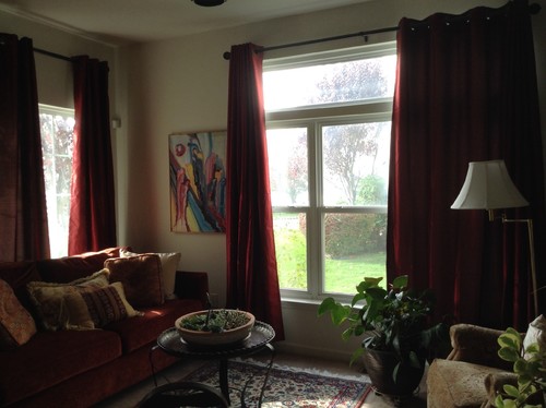 Window Dressing Windows Are At Diffe Height And Size