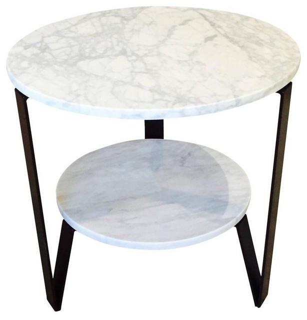 Round Marble Side Table Contemporary Nightstands And Bedside Round Marble Side Table