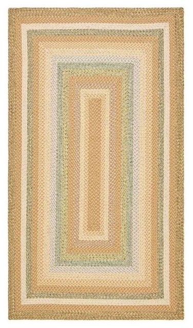 Braided 4 ft. Tufted Hand Made Accent Rug