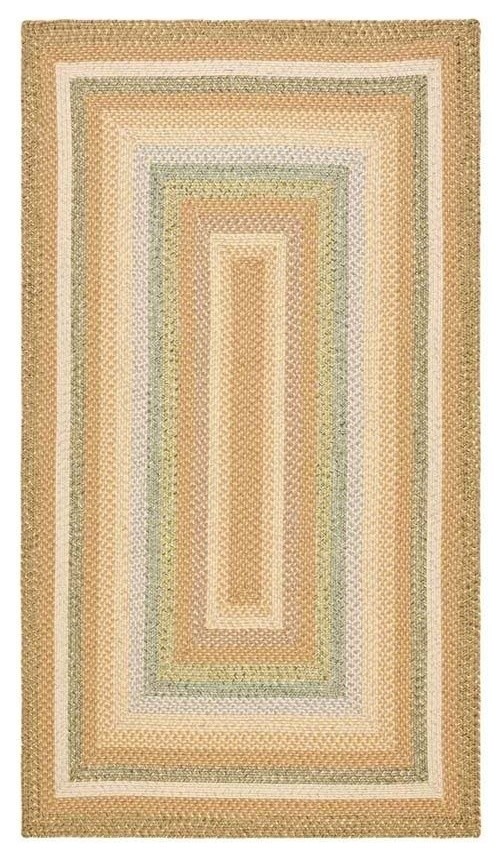 Braided 4 ft. Tufted Hand Made Accent Rug