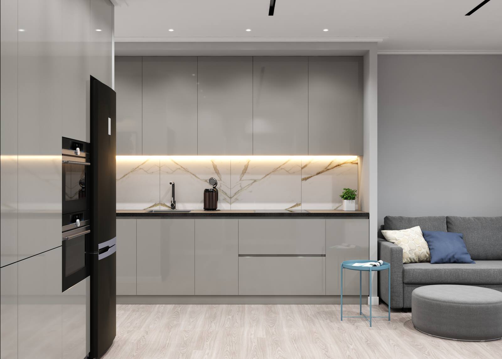 Дизайн 3х комнатной квартиры ЖК НЬЮТОН