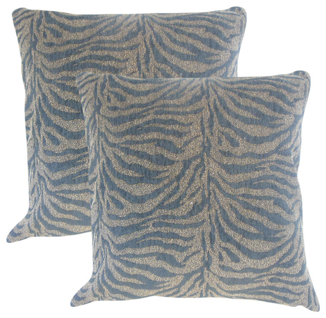 Ksenia Animal Print Throw Pillows Set Of 2 Contemporary