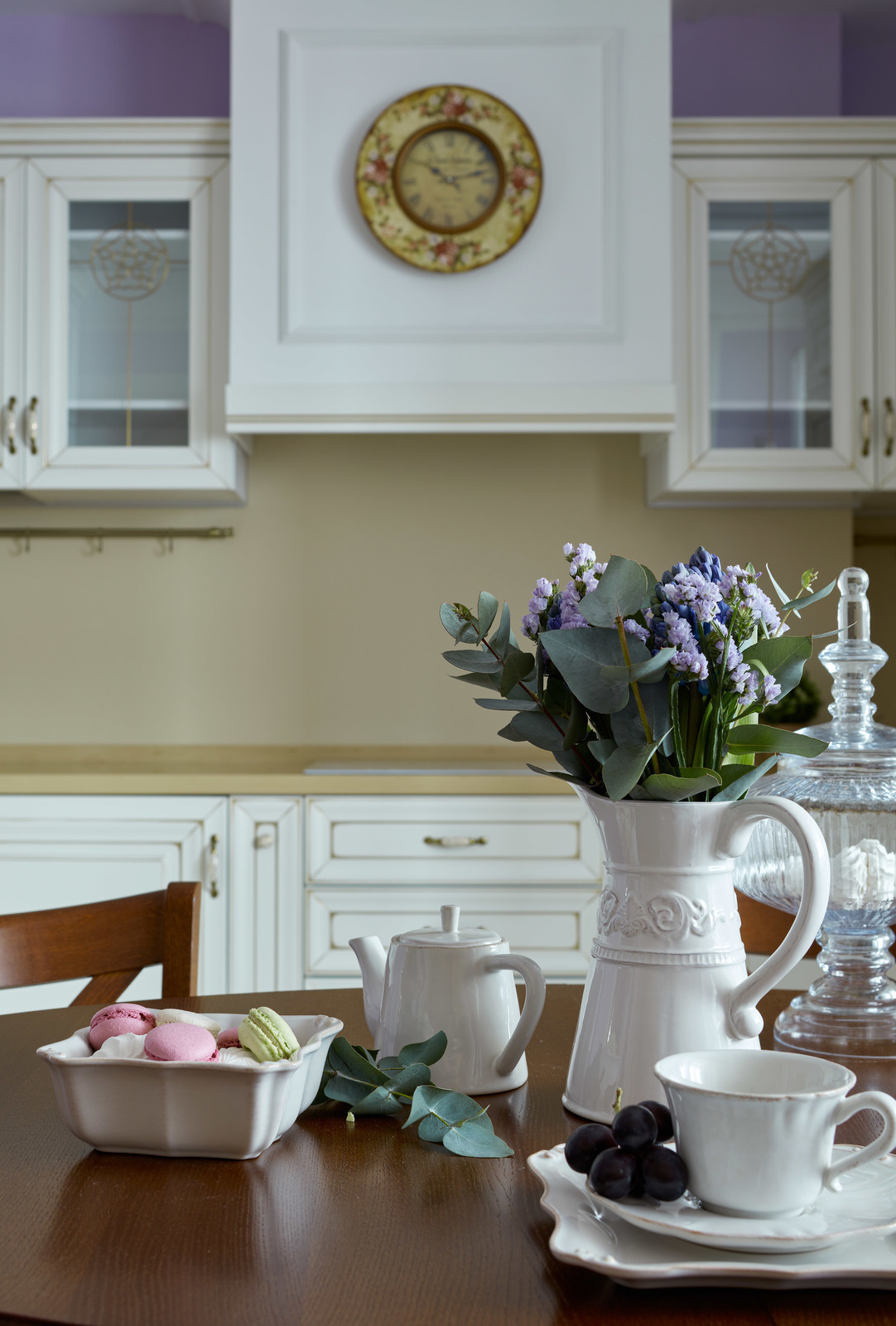 Квартира в нежных лавандовых тонах.