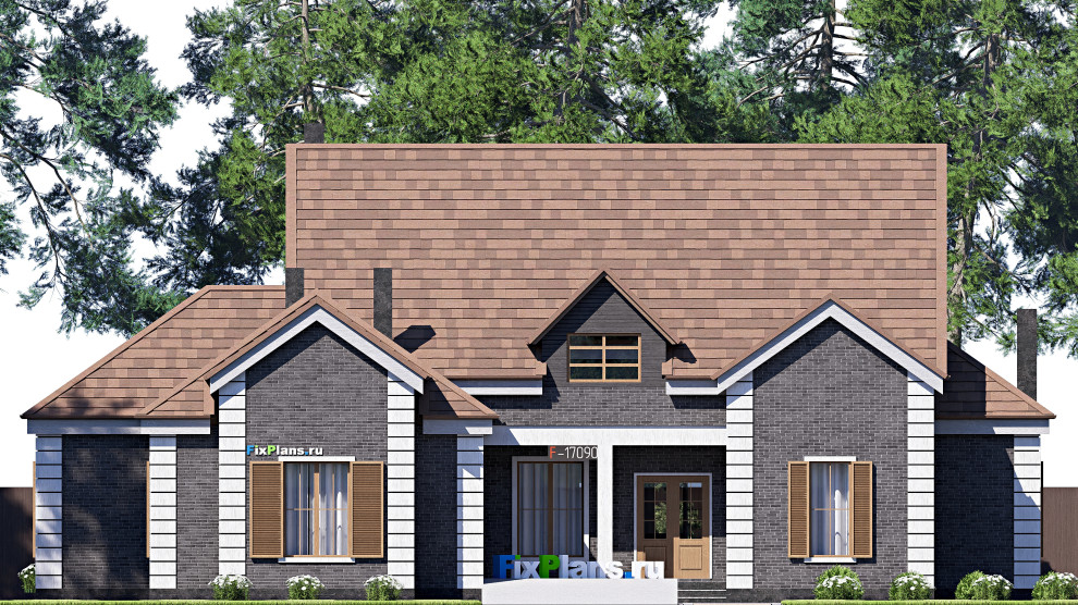 Проект одноэтажного дома 27х20м S297м2 F-17090