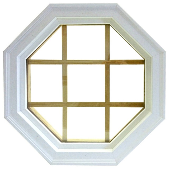 Mitered Octagon Window, Vinyl - Traditional - Windows - by 